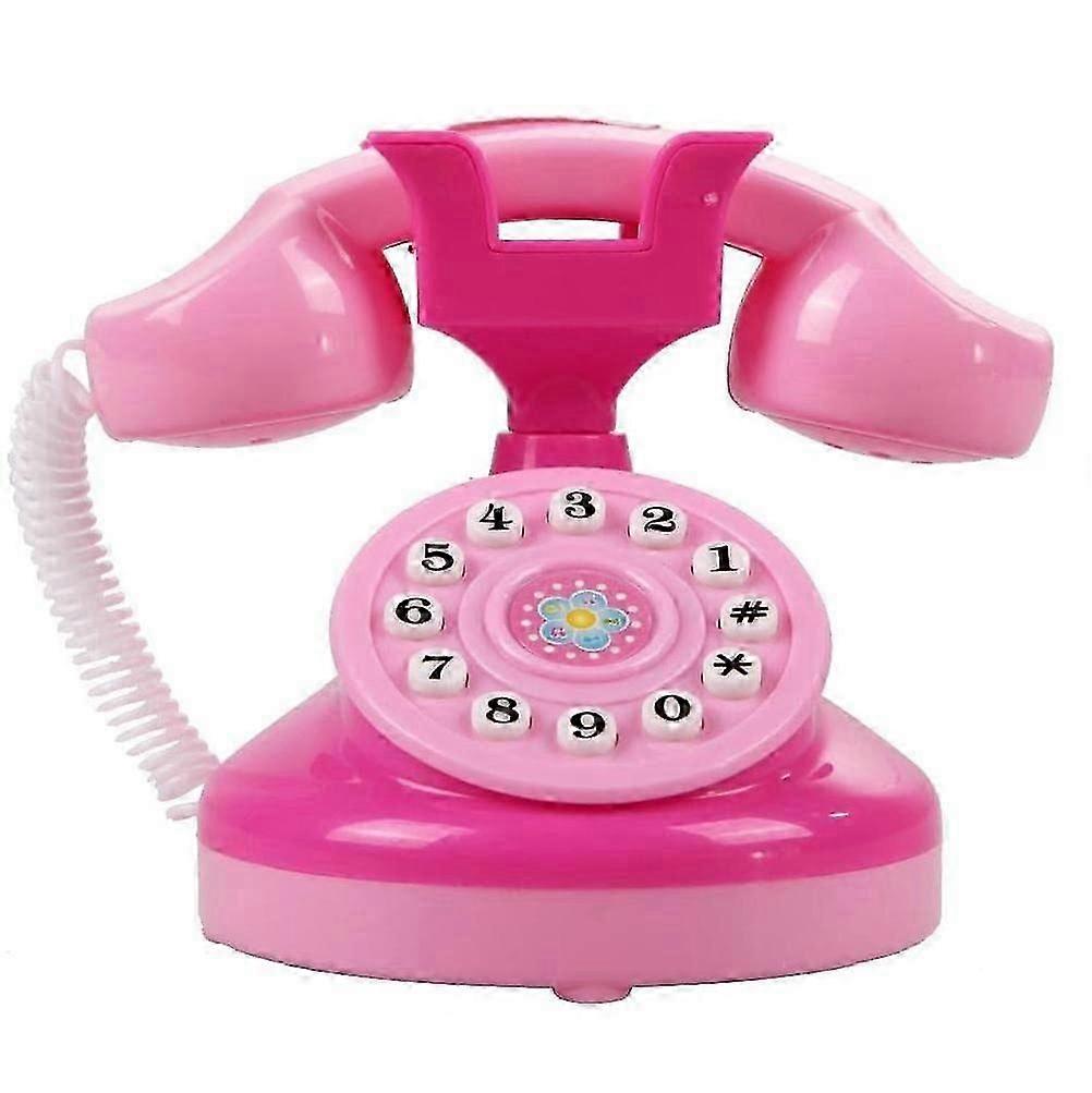 Mini Emulation Phone, Kids Telephone Toy With Lights Pretend Play Phone Toy