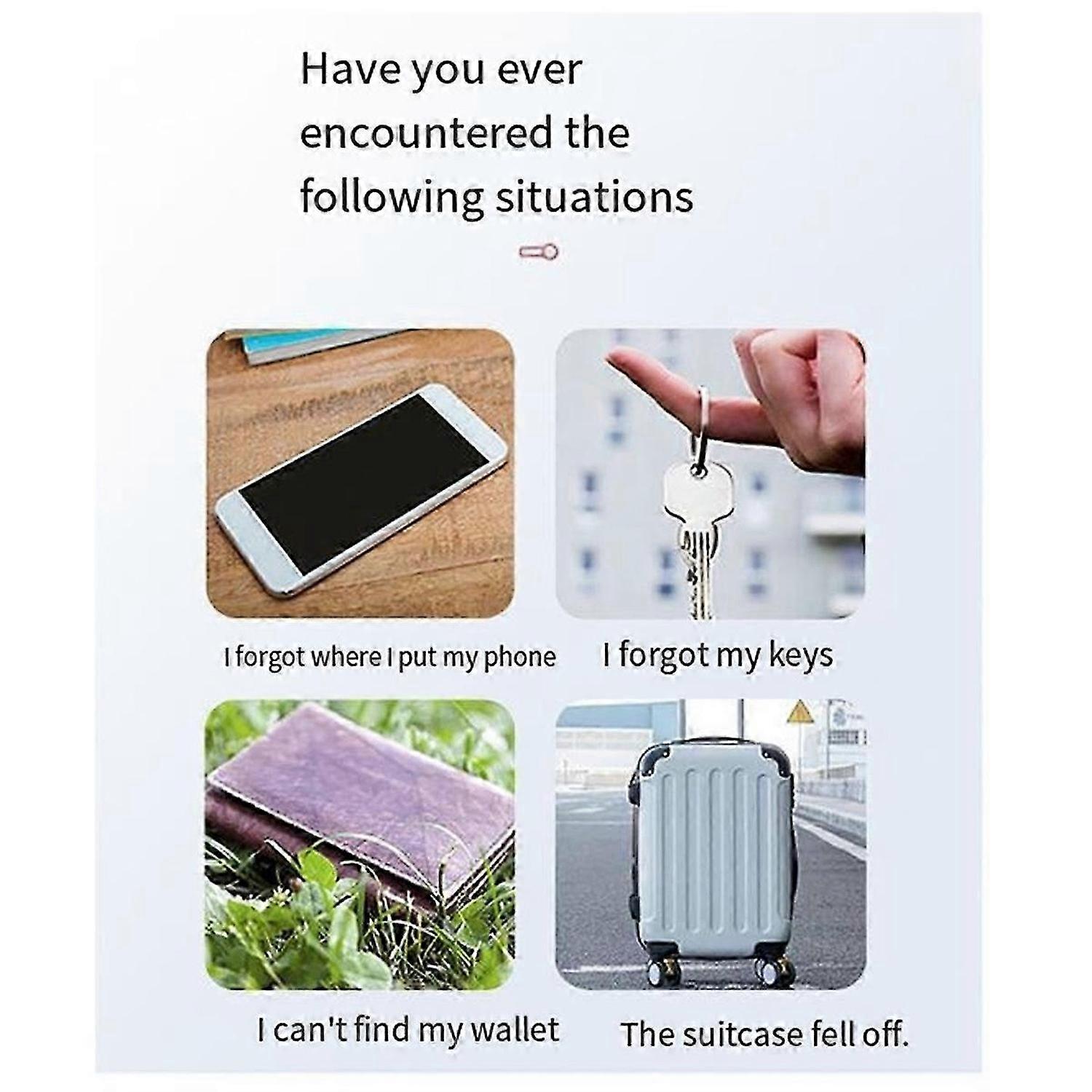 Lot de 2 mini-traceurs GPS Bluetooth 5.0 anti-perte B