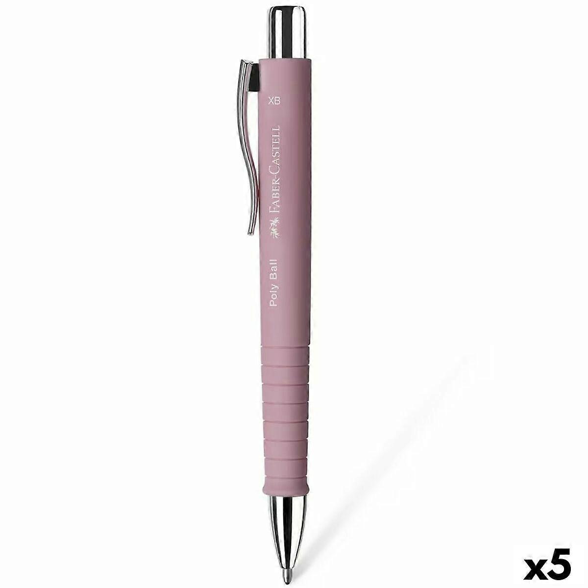 Pen Faber-Castell Poly Ball XB Pink (5 Units)