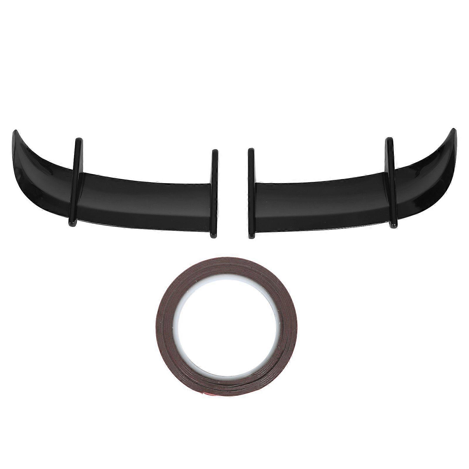 2PCS Car Rear Trunk Spoiler AK Style Wind Pressure Reduction Tail Spoiler Lid Wing Fit for MK6 Models Glossy Black