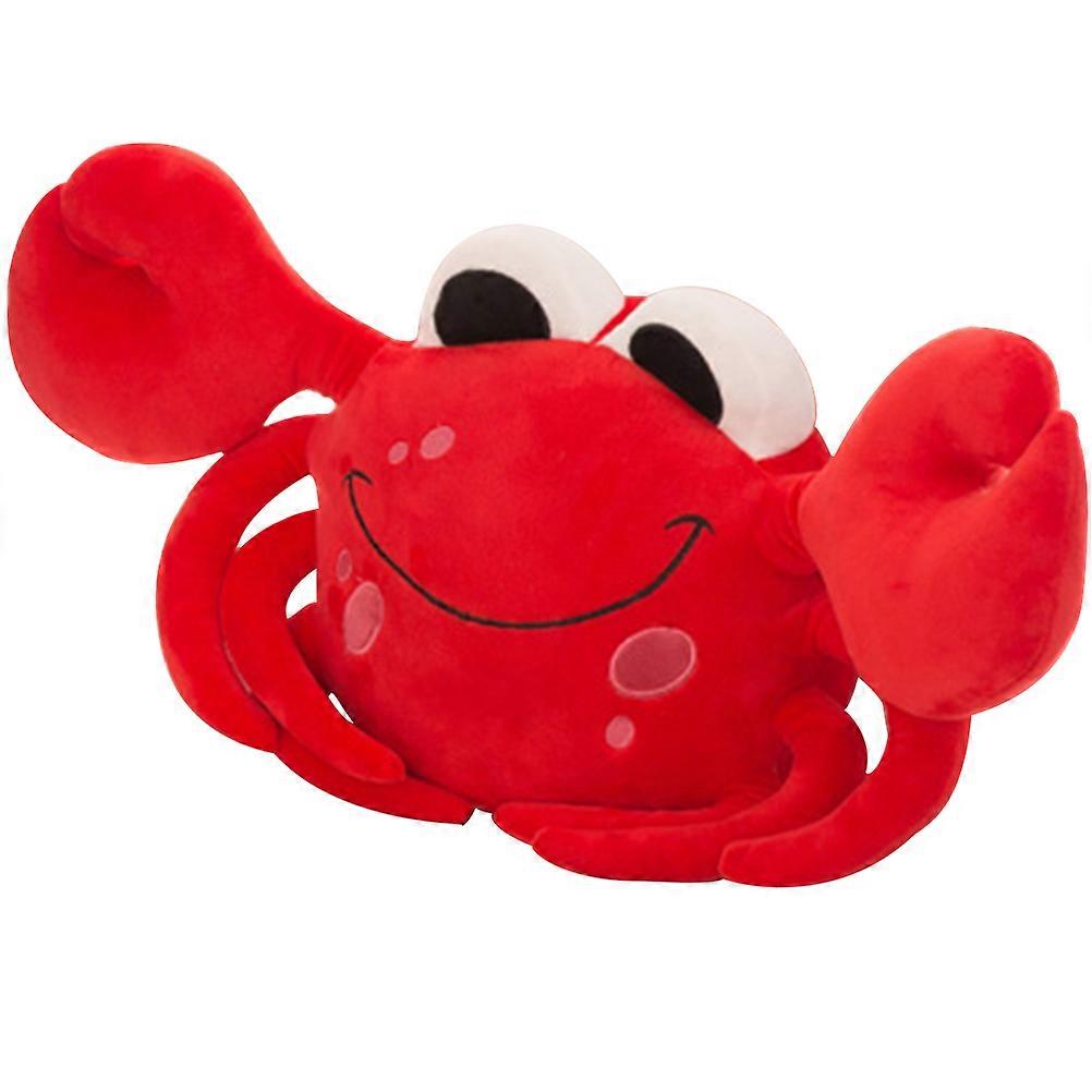 Crabby Things Adorable Animal Toy Crab-Shape Model Toy Children Home Decoration Red Plush Pp Cotton Decorative 1 Set