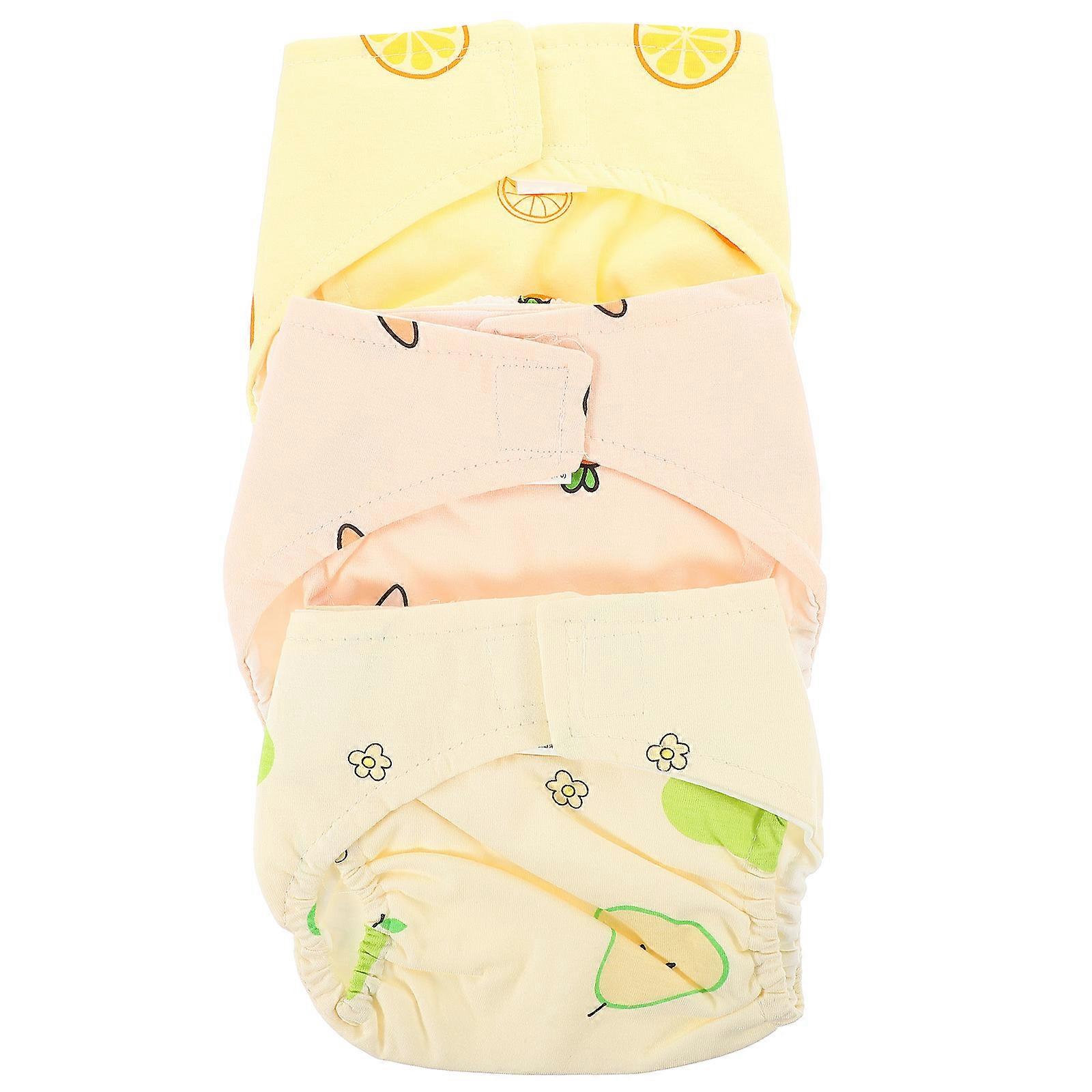 Baby Cotton Training Pants 3Pcs For Infants Daily Use Size S Features prevent diaper
