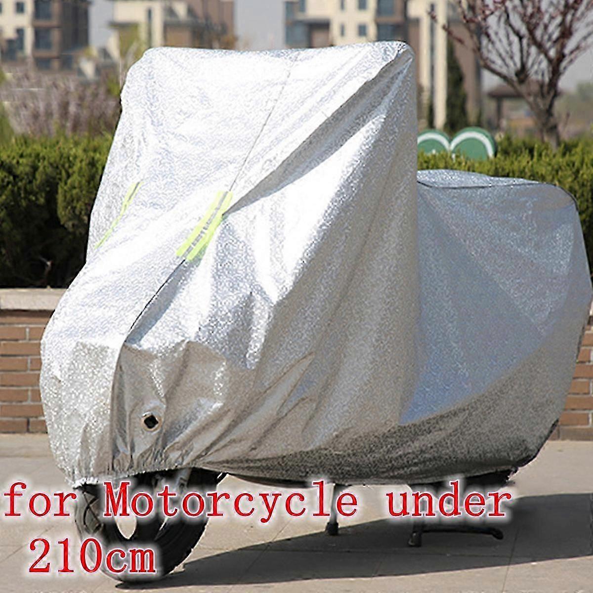 210D Motorcycle Cover Waterproof Dust-proof Snow UV Protection Indoor Outdoor All Season Motor Scooter Bike Bicycle Cover