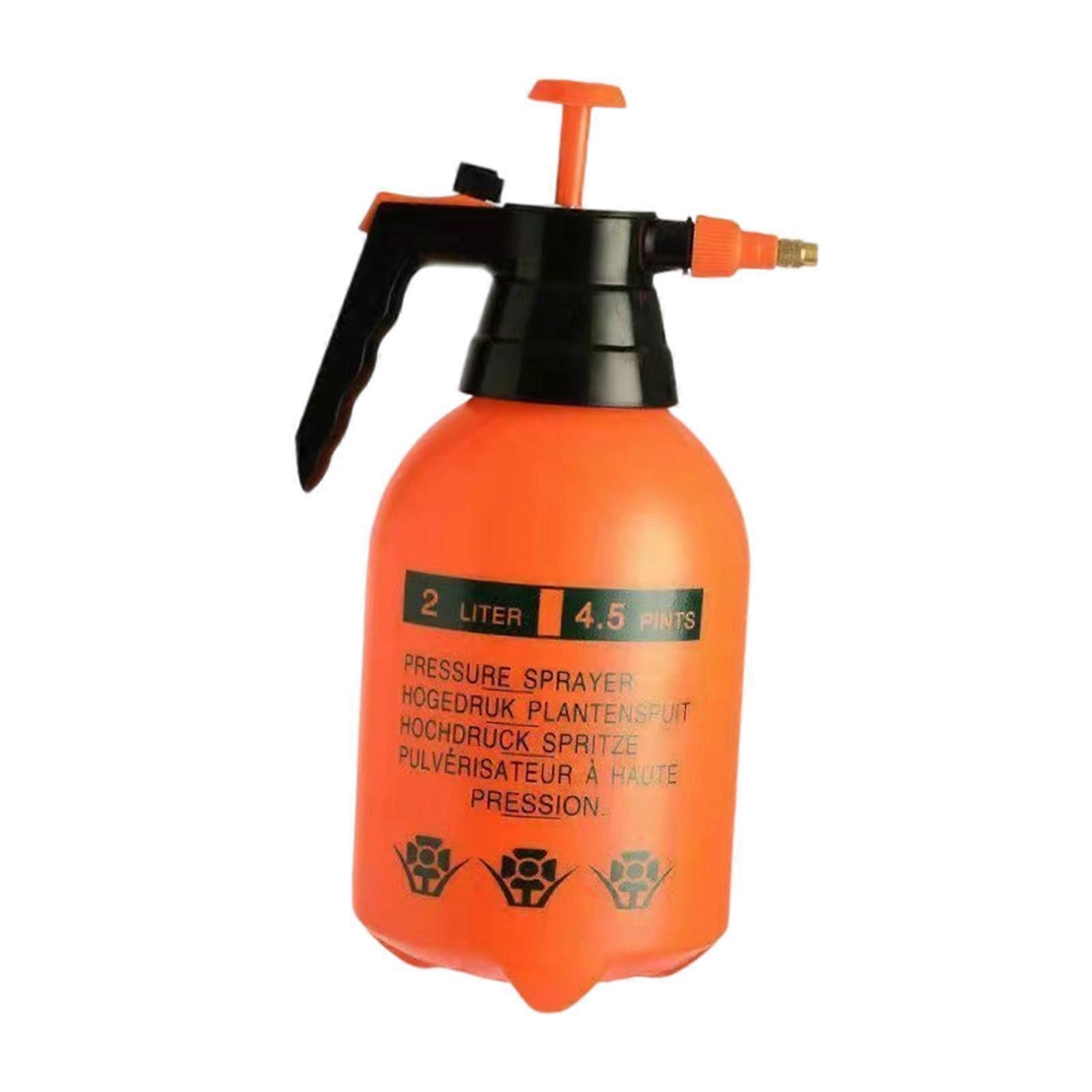 Handheld Pump Sprayer with Adjustable Brass Nozzle Non Slip Handle Multipurpose