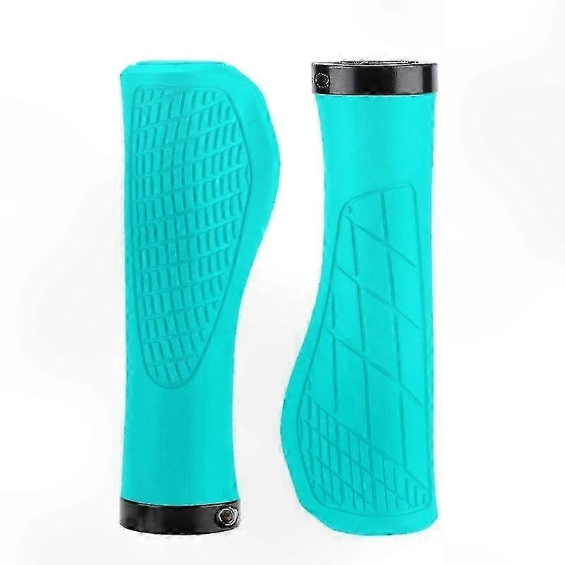 Mountain Bike Handlebar Grips with Shock Absorption and Non-Slip Design - Durable Aluminum and Rubber Build