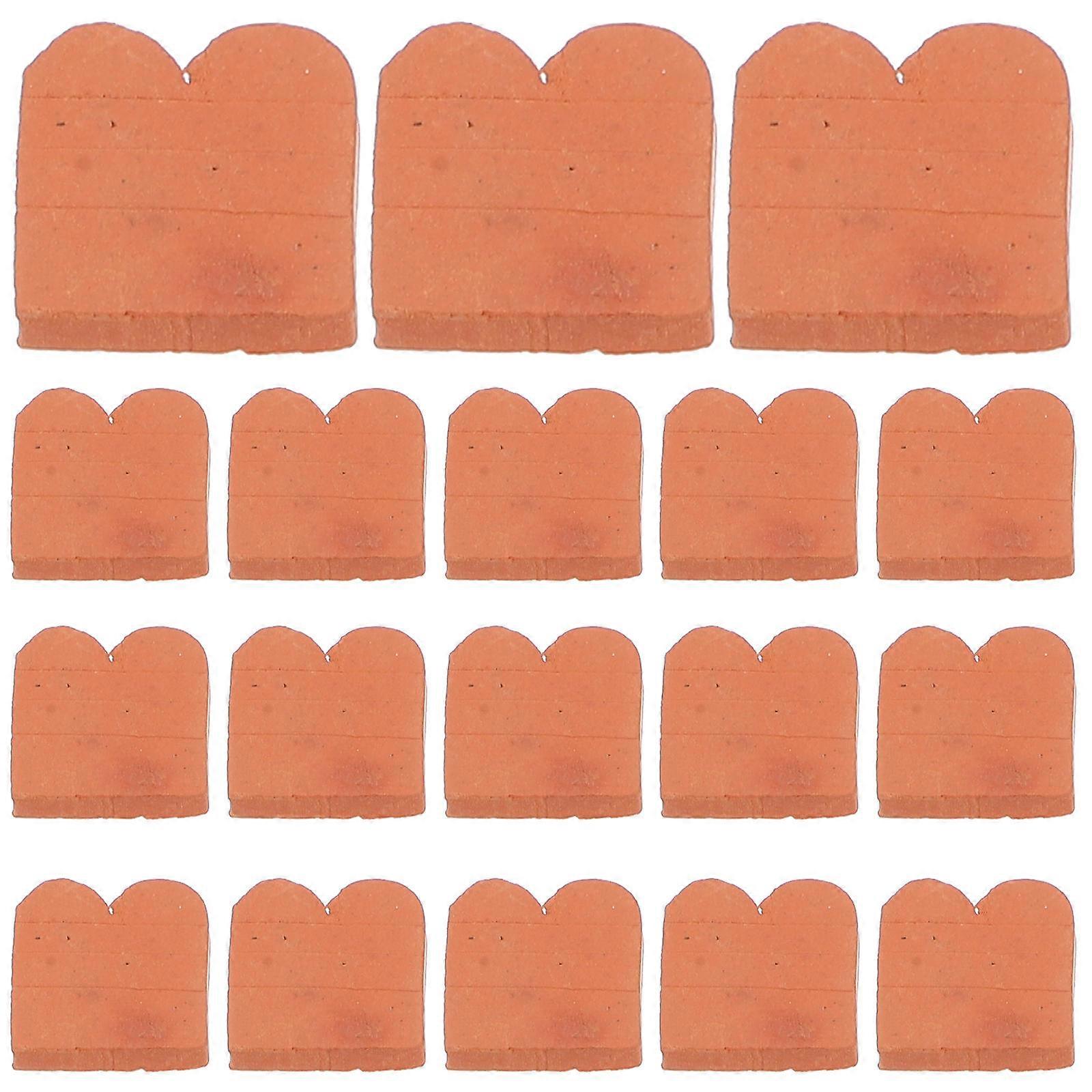 Chocolate Mini Bricks Soil Material for Decoration 100Pcs Pack