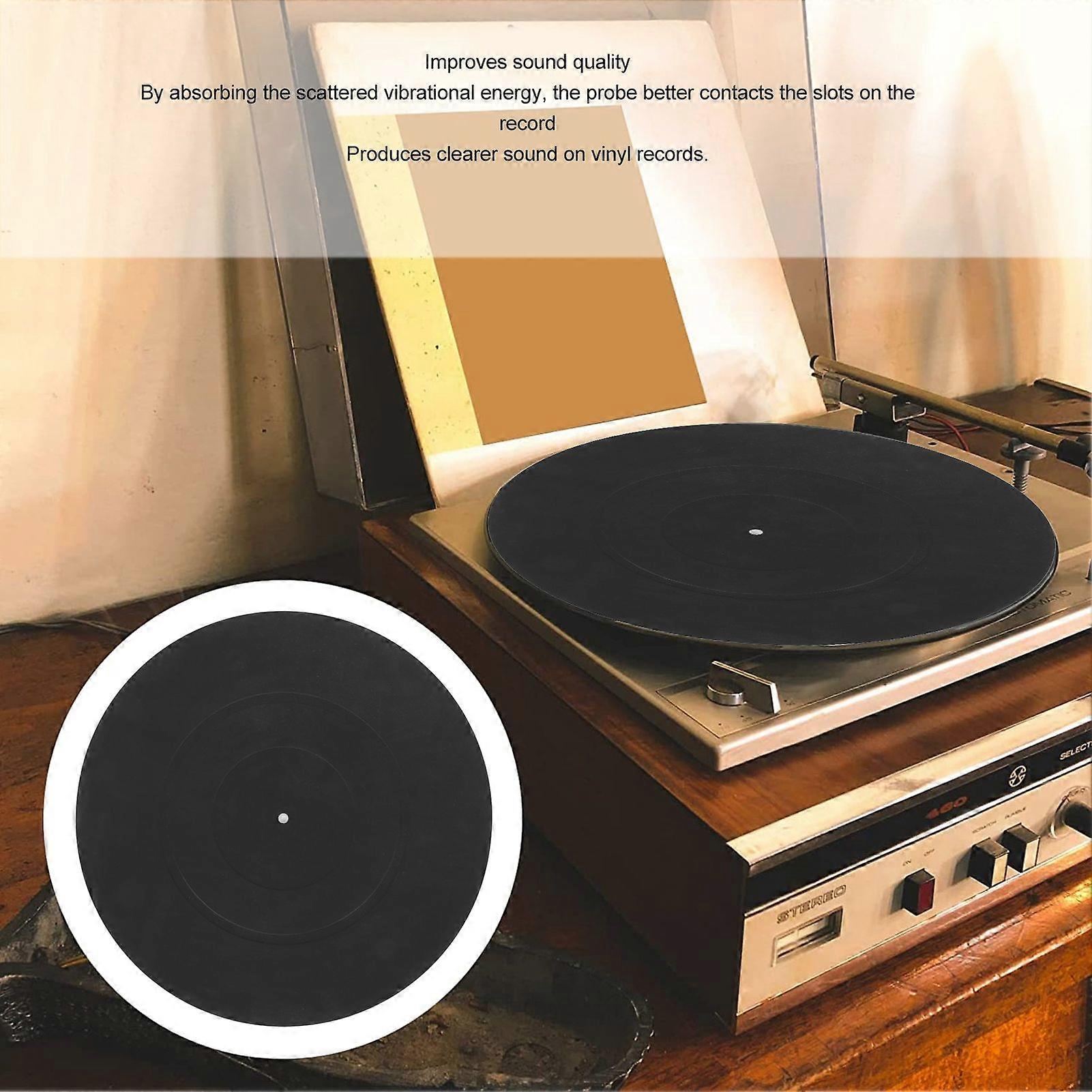 Turntable Platter Mat Vibration Reduction Static Resistant Professional Vinyl Record Pad for LP Record Player