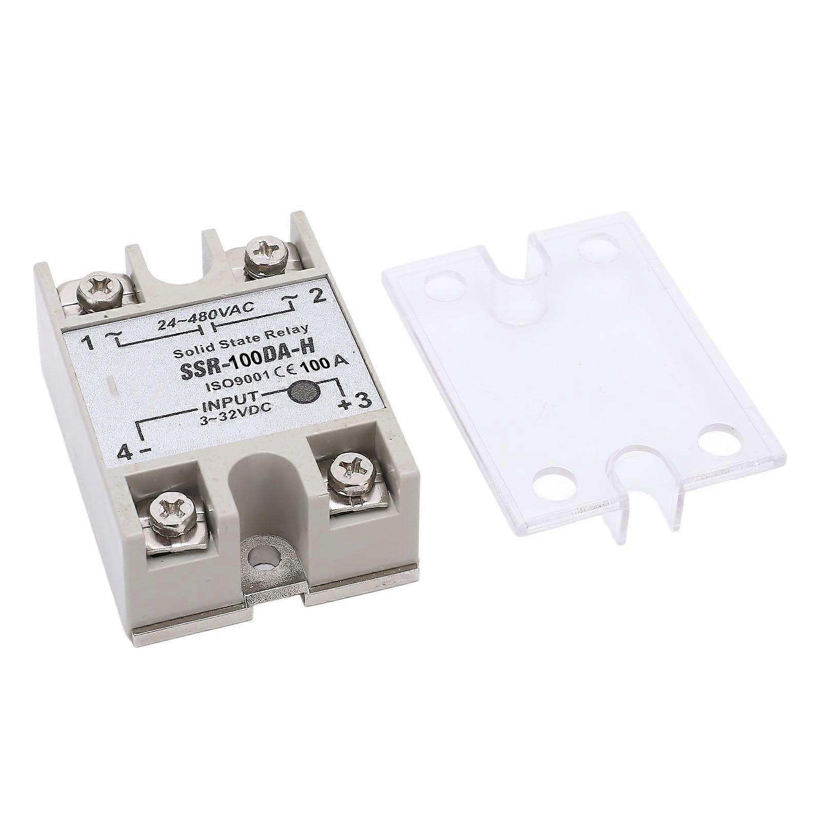 100A Single Phase Solid State Relay Voltage Control SSR Module DC332V Input to AC24480V Output