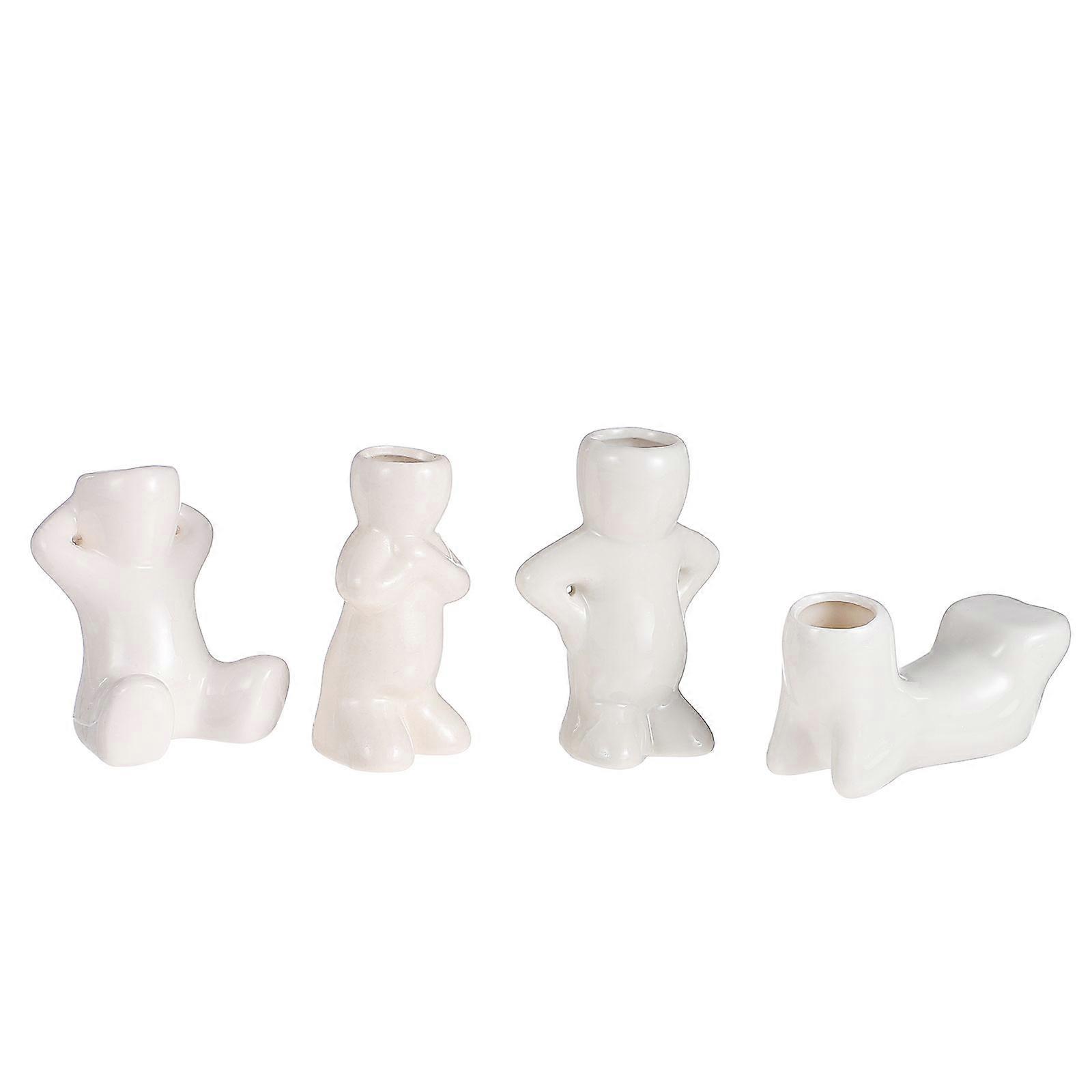 Mini Planter Ceramic Pot for Indoor Plants Container 8Pcs Set