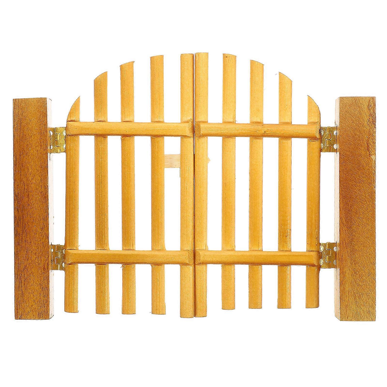 Mini Door Miniature Accessories for Display 3Pcs Detailed Wood Craft