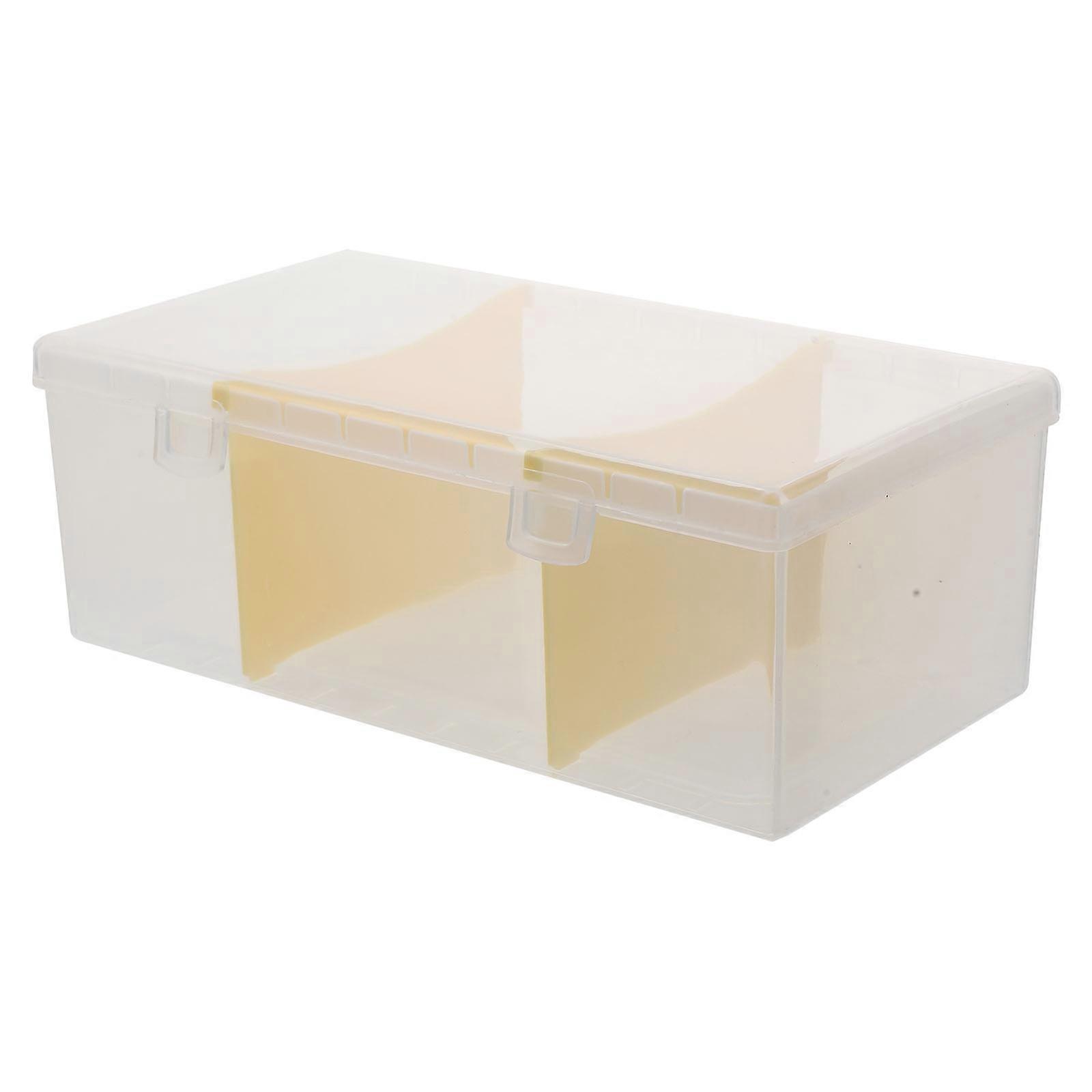 Transparent Card Box for Business Cards Desktop Organizer 5Pcs Plastic