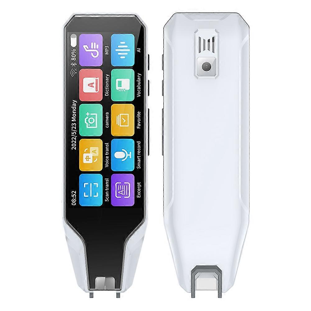 Multifunction Voice Translation Pen 134 Language Translator Pen Offline Translation Pen Intelligent Dictionary Pen White