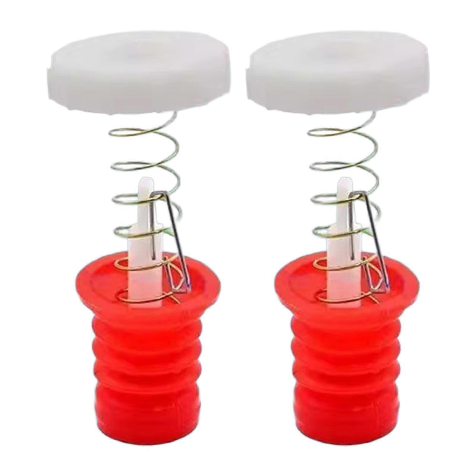 Washing Machine Drain Valve Seal Plug 2 Pack, Heavy Duty Replacement, Red, Includes Drain Seal Rod Switch