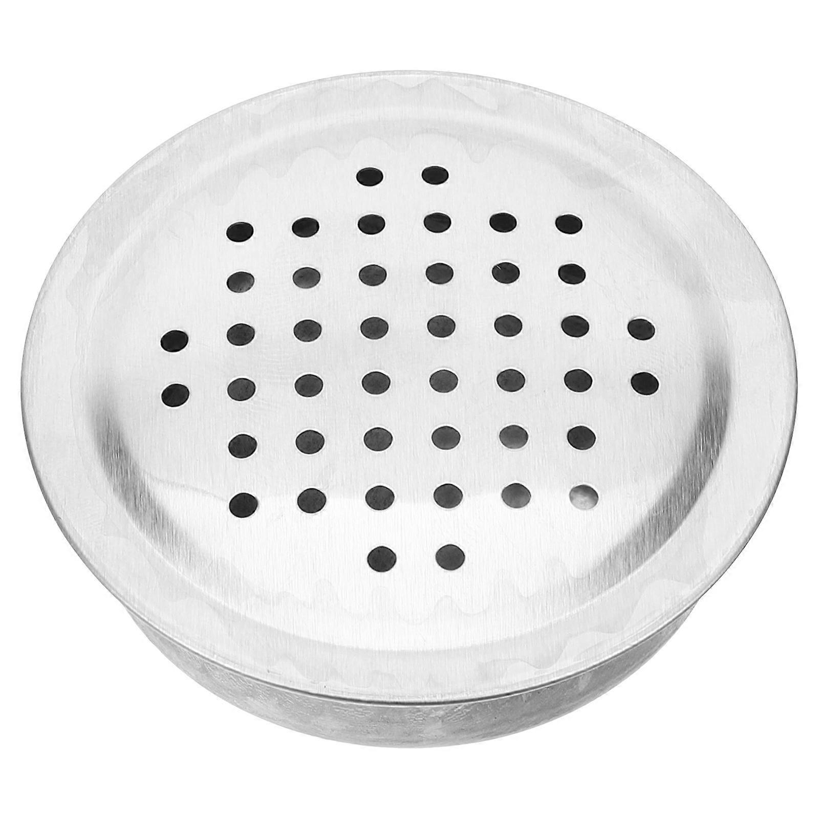 Wardrobe Air Vent Hole Plug Silver Ventilation Covers for Home Use 2Pcs