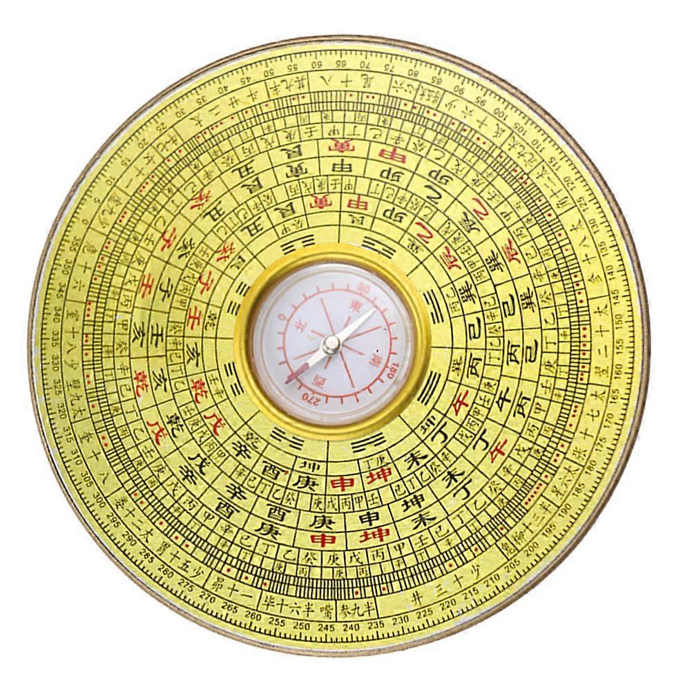 Decorative Chinese Compass Alloy Compass for Decor Portable Use