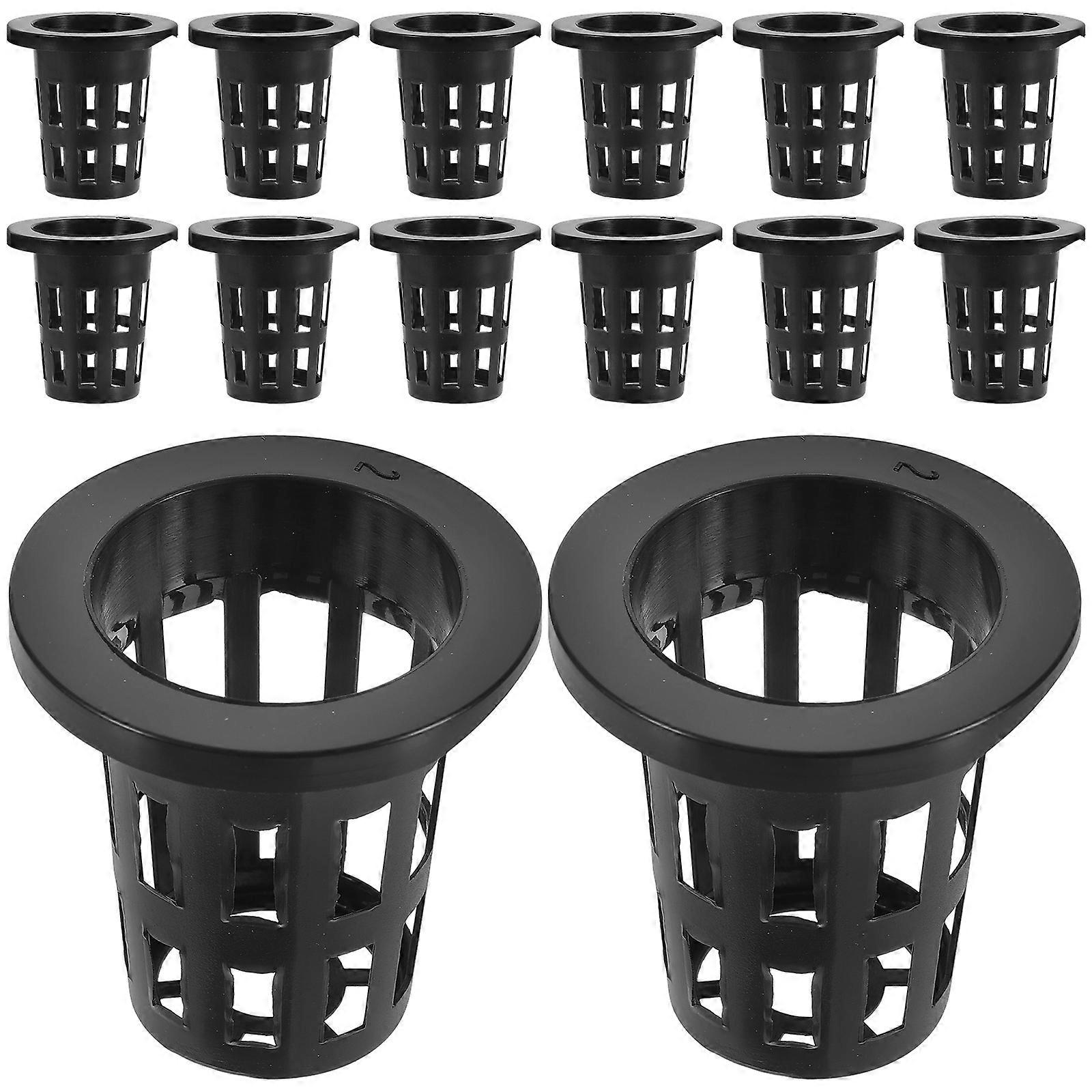 Hydroponic Planting Baskets 150Pcs Net Pots Square Black Suitable For Home Gardeners Root Ventilation Functional