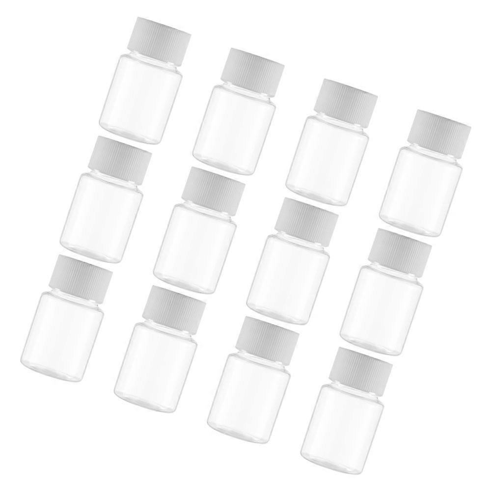 Clear Plastic Pill Bottle with Cap for Medicine Storage 36Pcs Pack