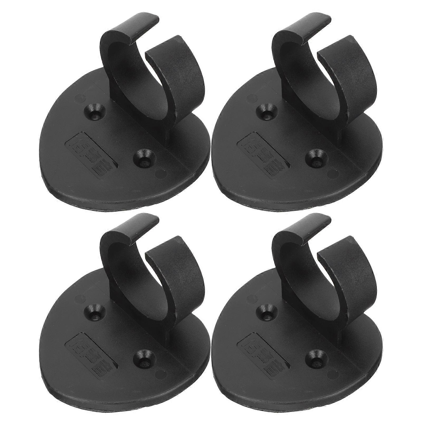 Mic Clip Clamp Microphone Clips Stage Performance ABS Firm Holding 2.4×2.4×1.8in 4Set