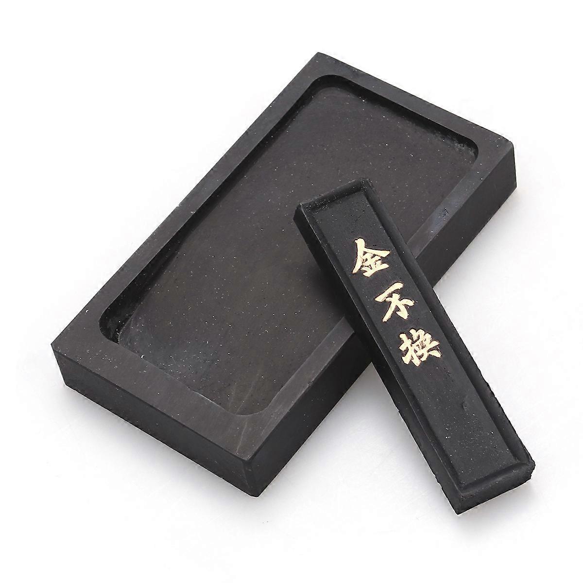 Inkstone Chinese Inkstone for Calligraphy Use 2Pcs Durable Traditional Ink Stones