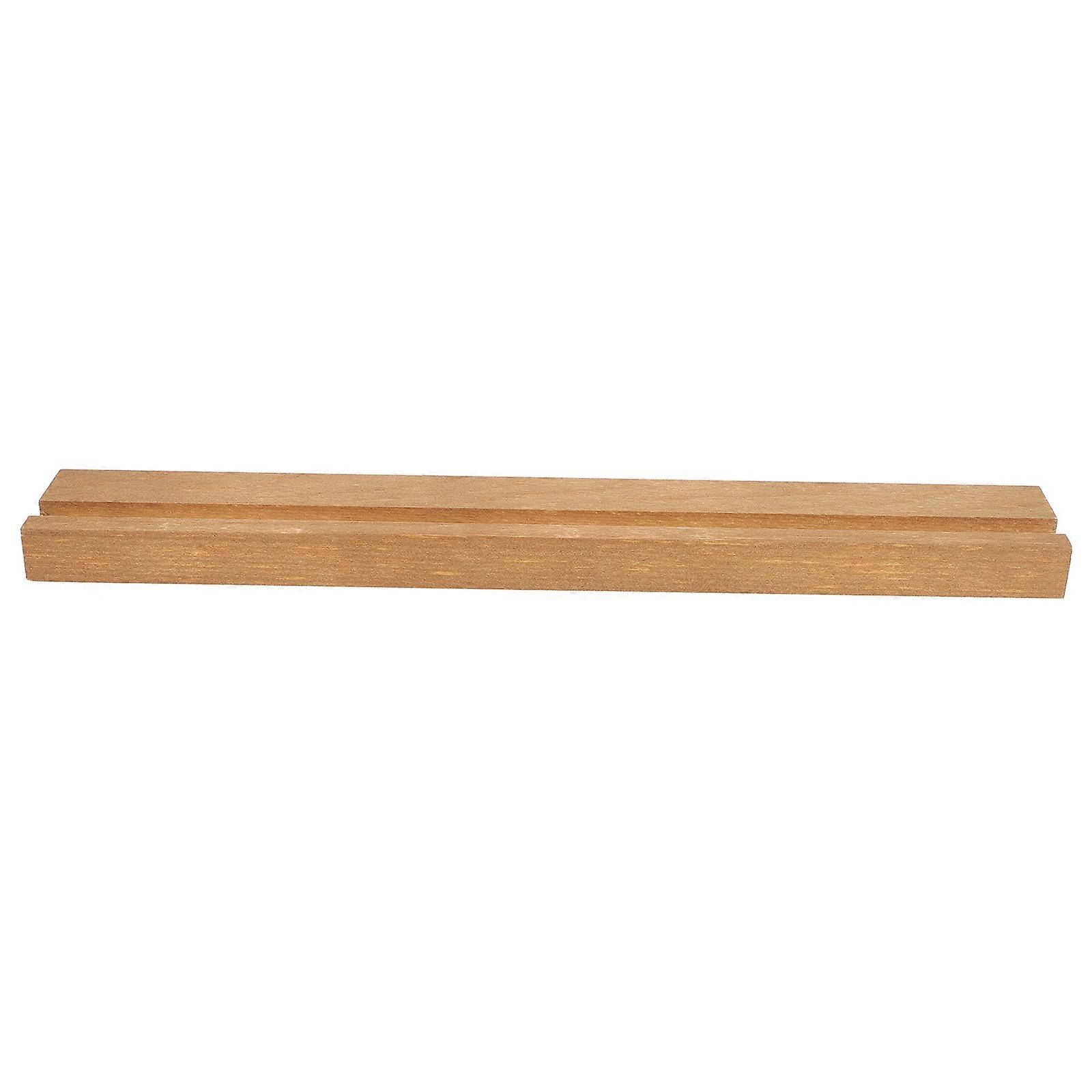 Wood Record Holder Rack for Display with 2Pcs Wall Mount Vinyl Record Stand