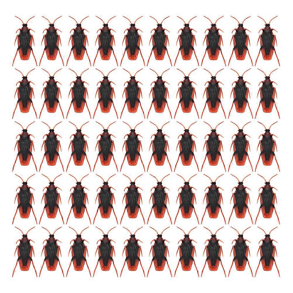 Simulation Props Realistic Design 200Pcs Fake Cockroaches Suitable For Costume Parties And Halloween Events