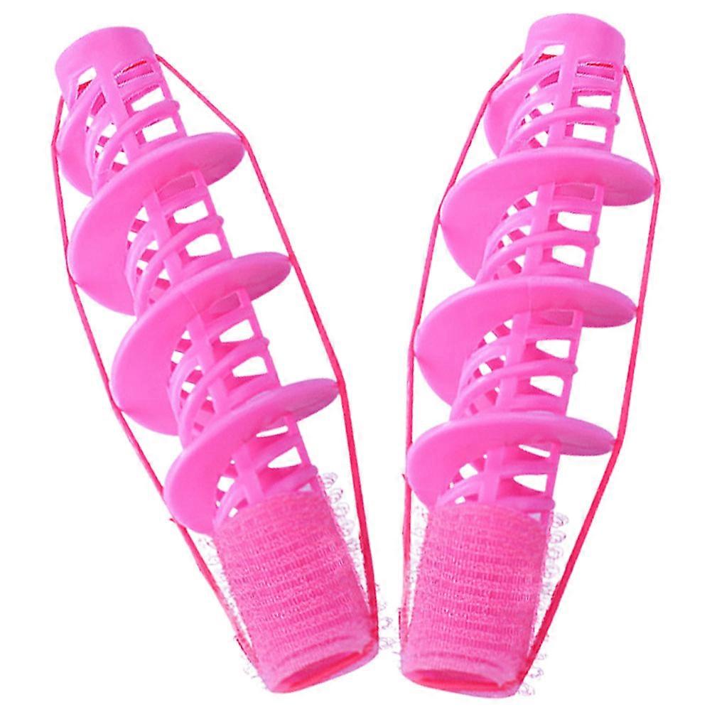 Hair Rollers Flexible Curling Perm Rods for Styling 8Pcs Pink Hair Curlers