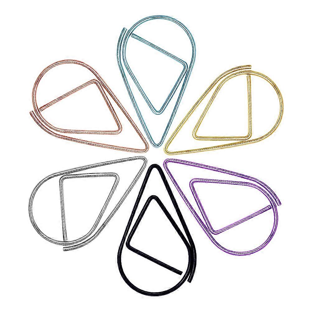Creative Paper Clip Metal Bookmark Clip 100Pcs Assorted Color for Organization Use