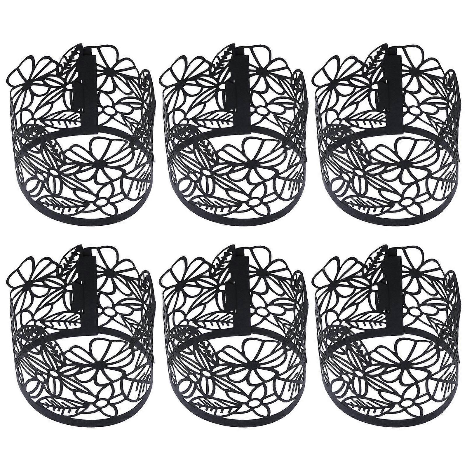 Candle Holder Wraps Paper Black for Candle Use 150Pcs Lamp Covers