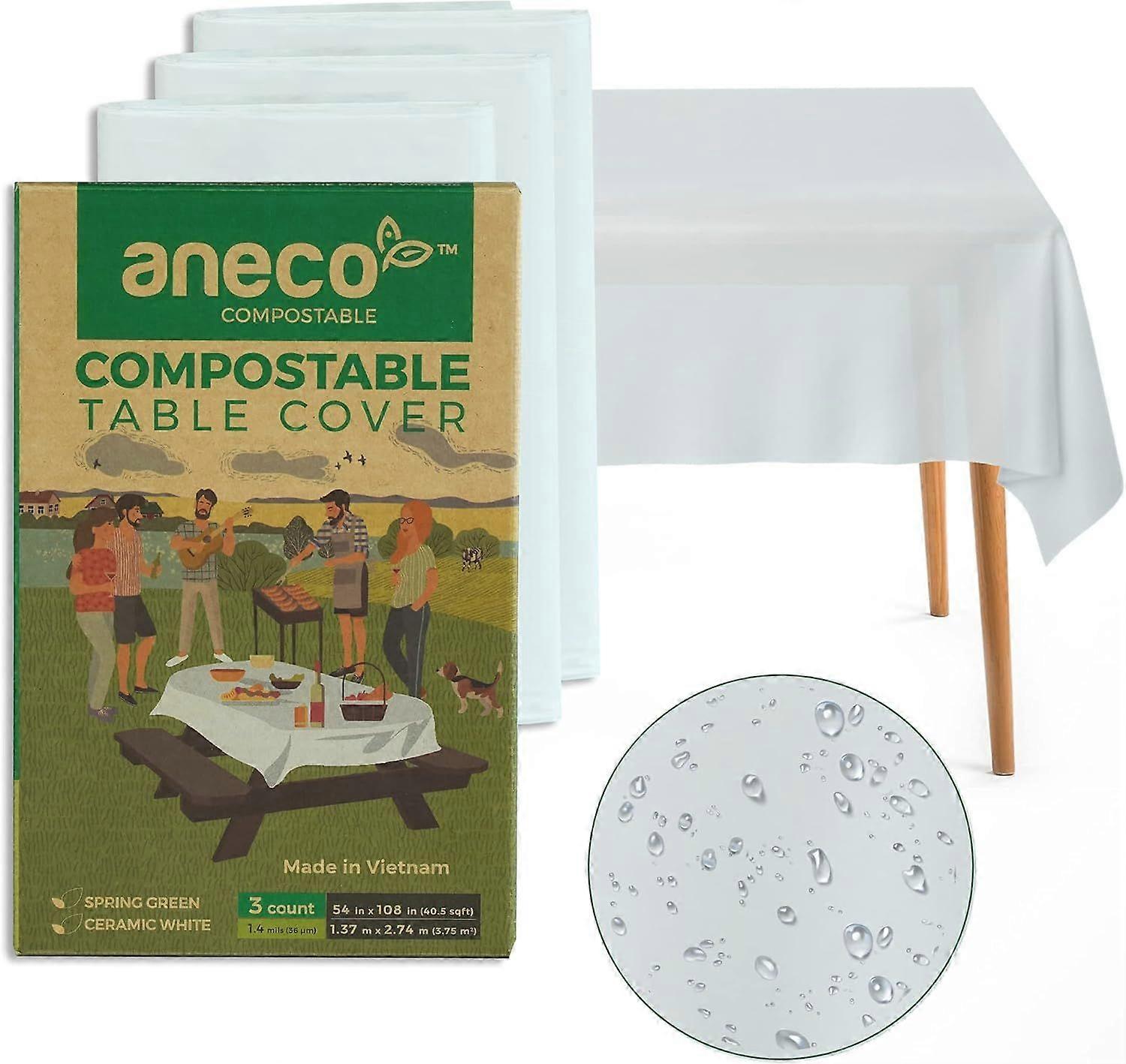 2025 Latest Model 100% Compostable Tablecloths for Rectangle Tables (54''x108''