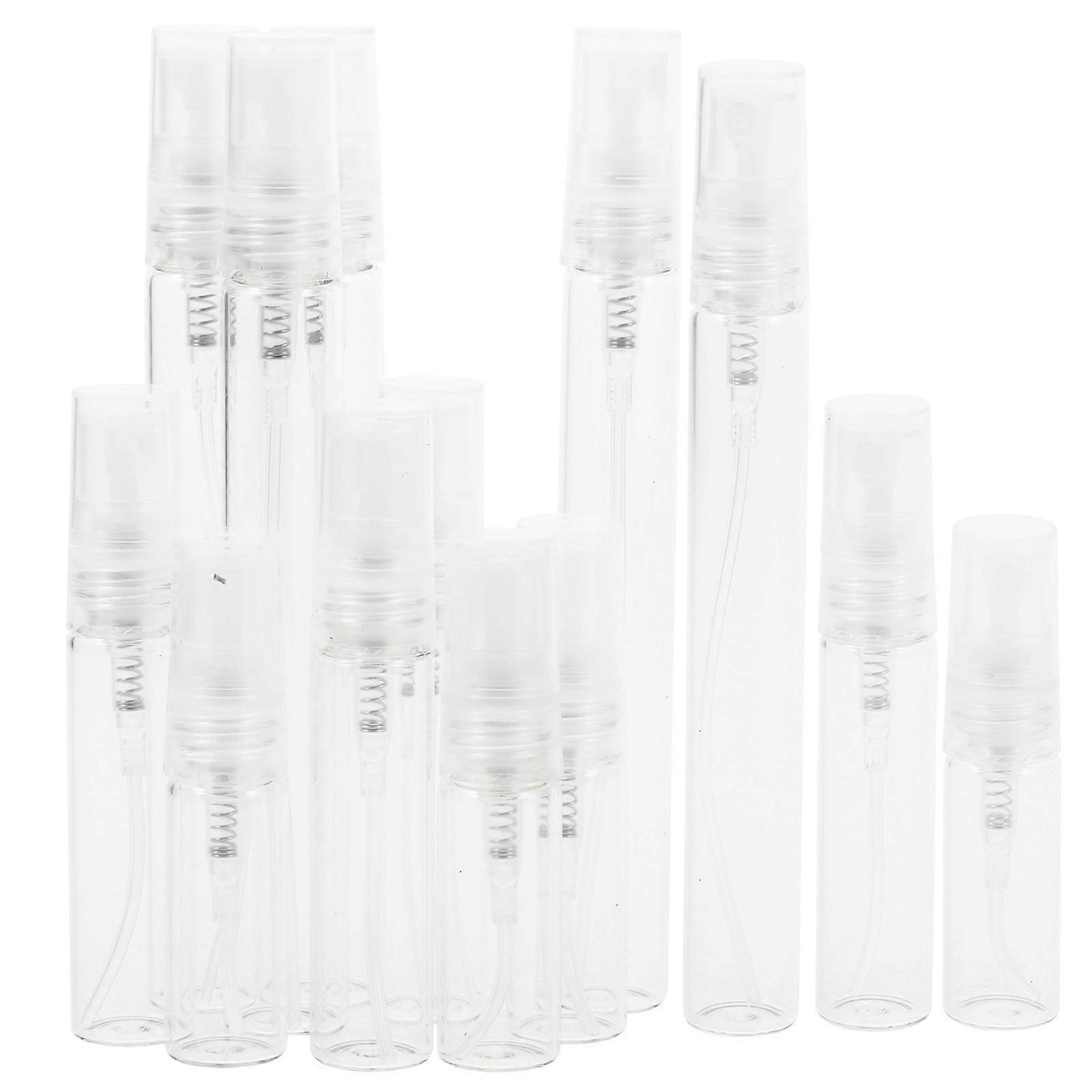 Tiny Spray Bottles Perfume Separating Bottle Travel Fragrance Container Transparent Fine Mist Atomizer 18Pcs