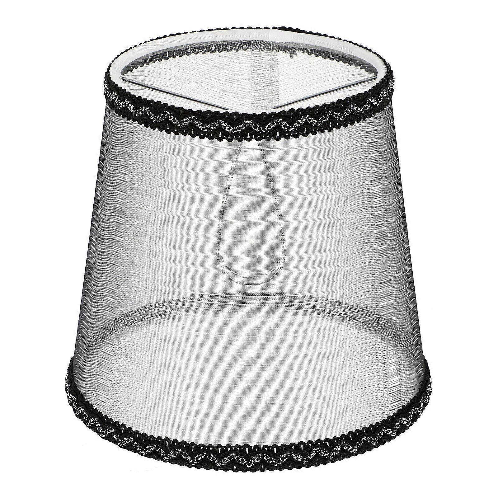 Black Cloth Lamp Shade for Decor 2Pcs Europe Type Ceiling Hanging Light