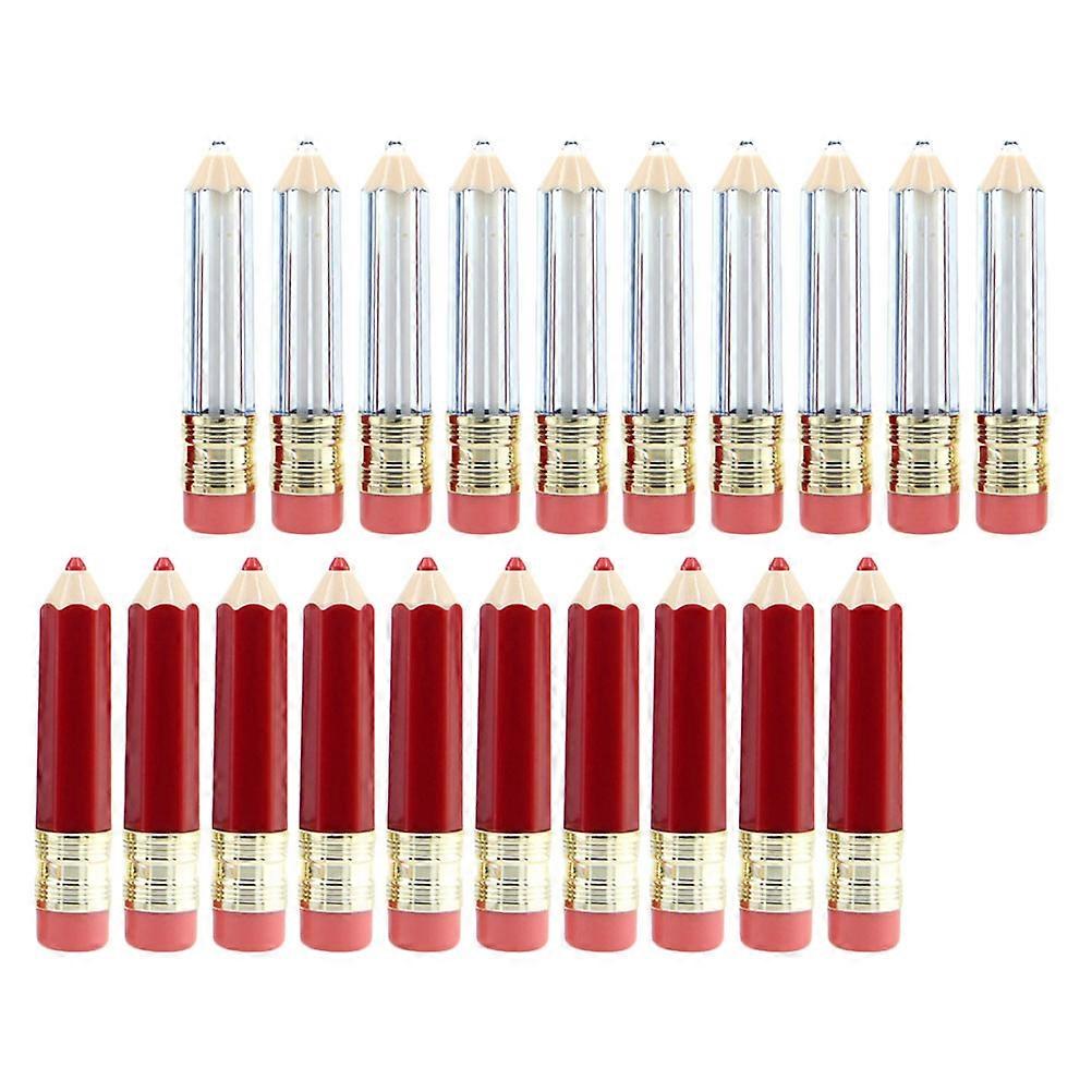 Empty Lip Gloss Tube Pencil Shaped for Storage 60Pcs Assorted Color
