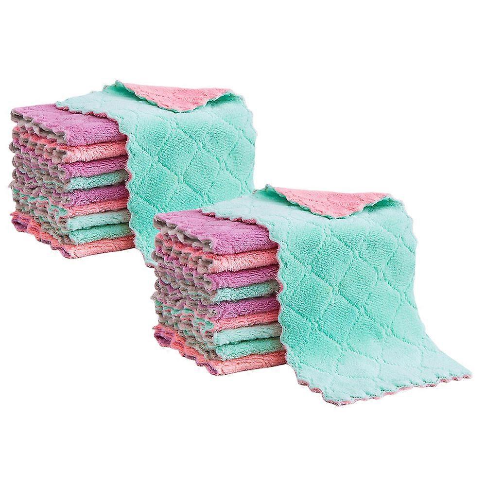 Dish Cloths Kitchen Cleaning Cloths for Absorbent Use 60Pcs Pack