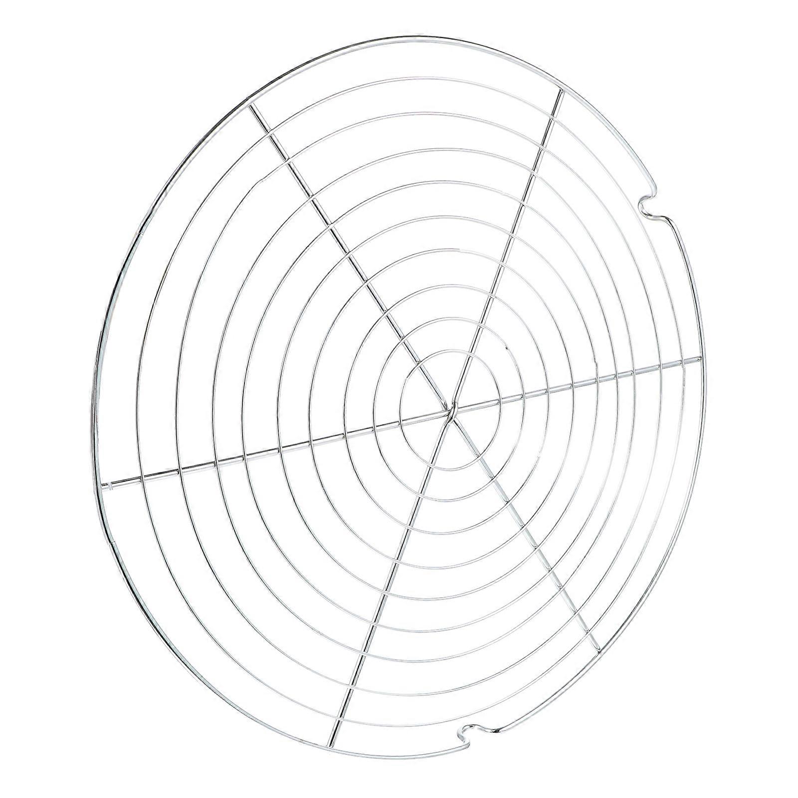 Silver Cake Cooling Rack 2Pcs Round Rack for Baking Cooling Cakes