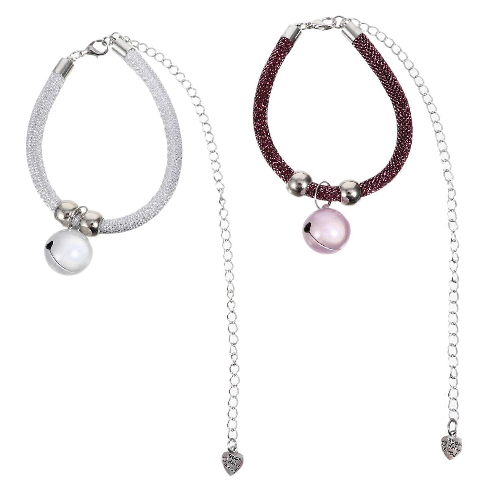 Adjustable Cat Collar with Bell 4Pcs Pet Collar Supply Assorted Color