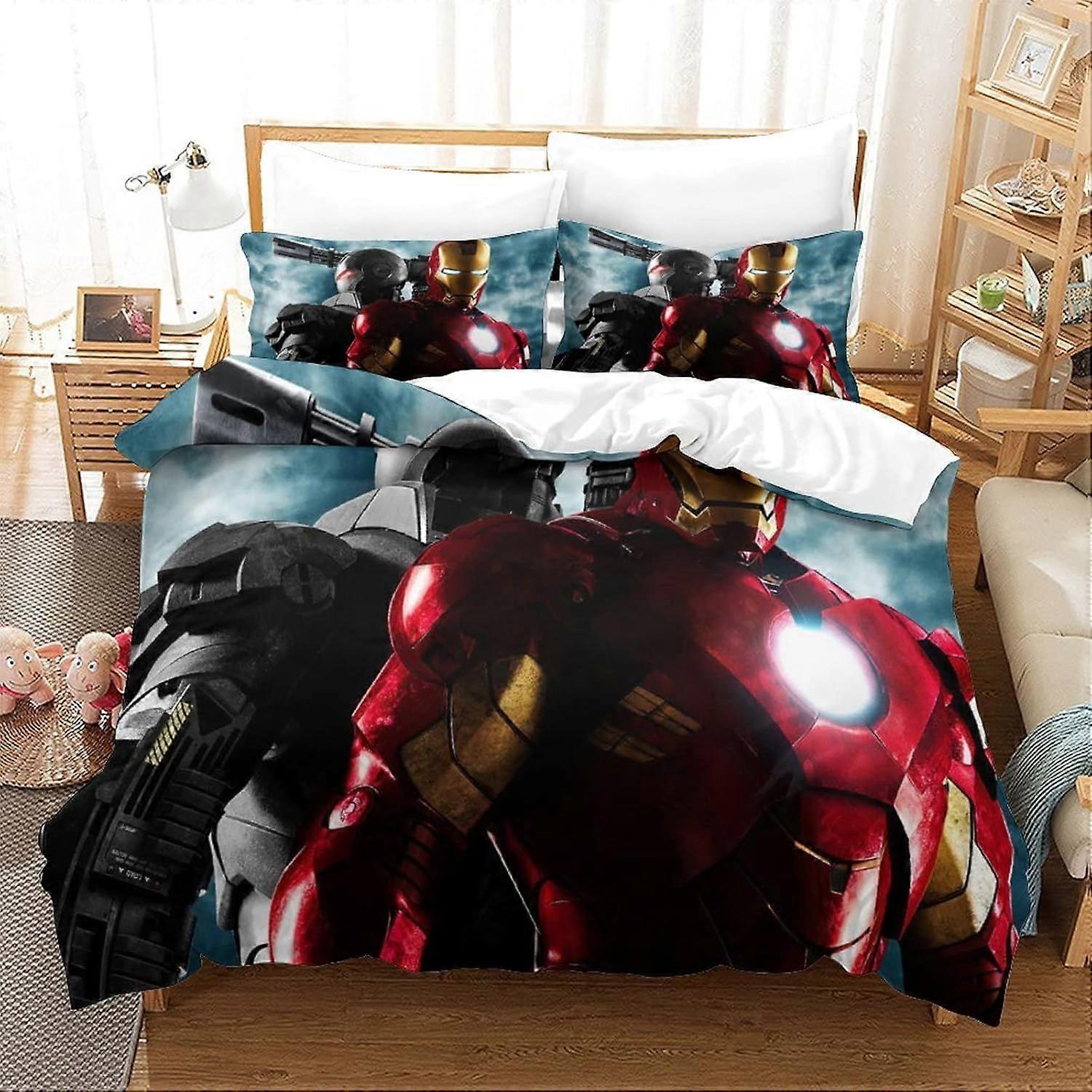 xzz428 Duvet Cover Iron Man Movie Poster Duvet Cover 140X200CM