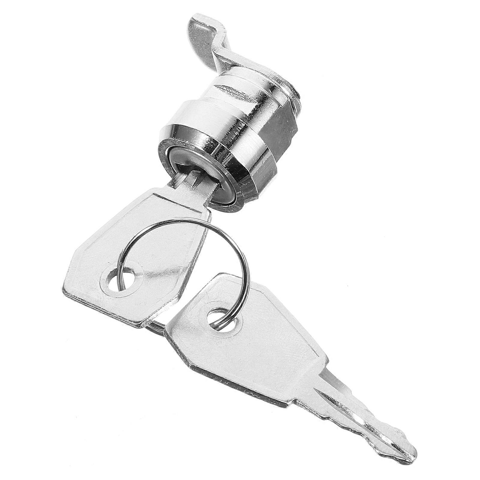 Cabinet Lock Cam Lock for Mailbox 3Sets with Keys Silver Color