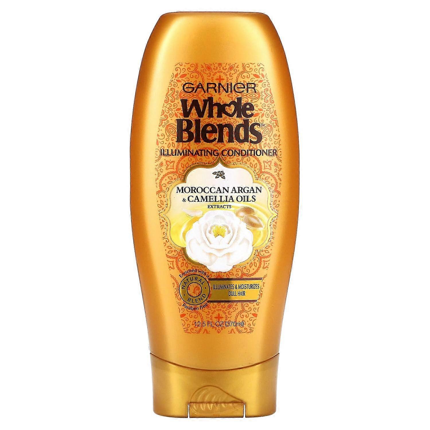 Garnier, Whole Blends, Illuminating Conditioner, Moroccan Argan & Camellia Oils Extracts, 12.5 fl oz (370 ml)
