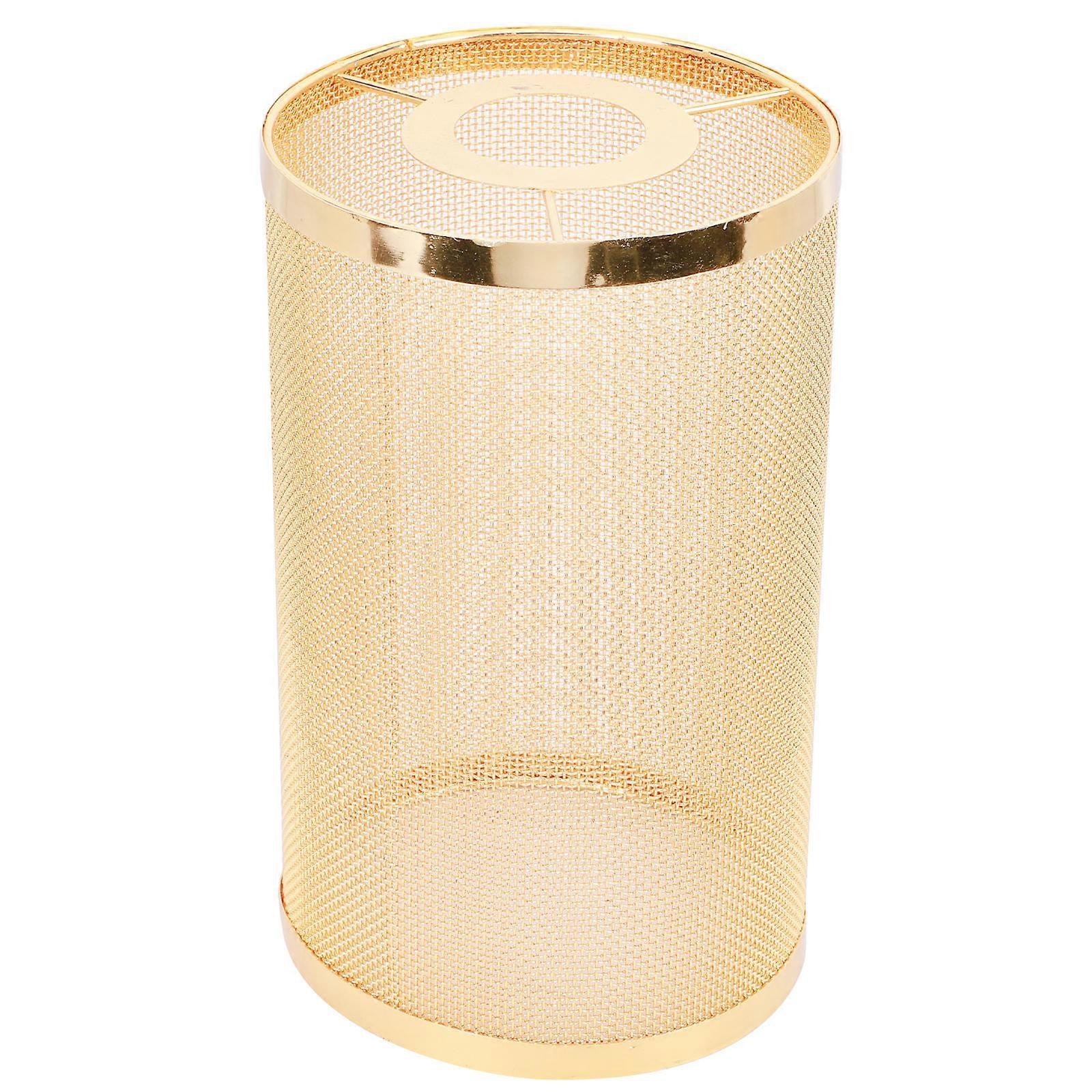 Simple Hanging Light Lampshade Hollow Lampshade Metal for 2Pcs Golden