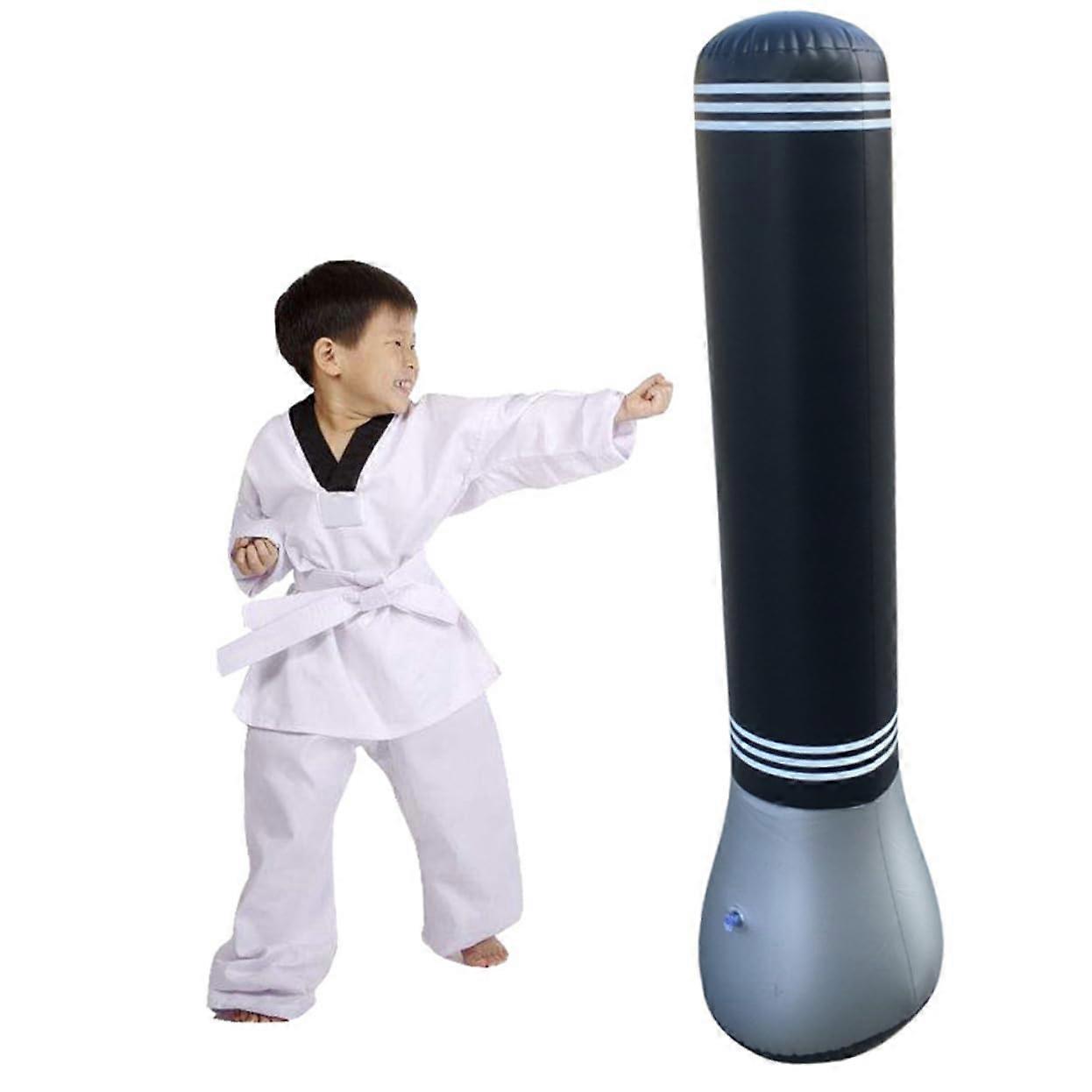 Thickened Inflatable PVC Boxing Column Sandbag Home Use Decompression Punching Bag Agility Exercise
