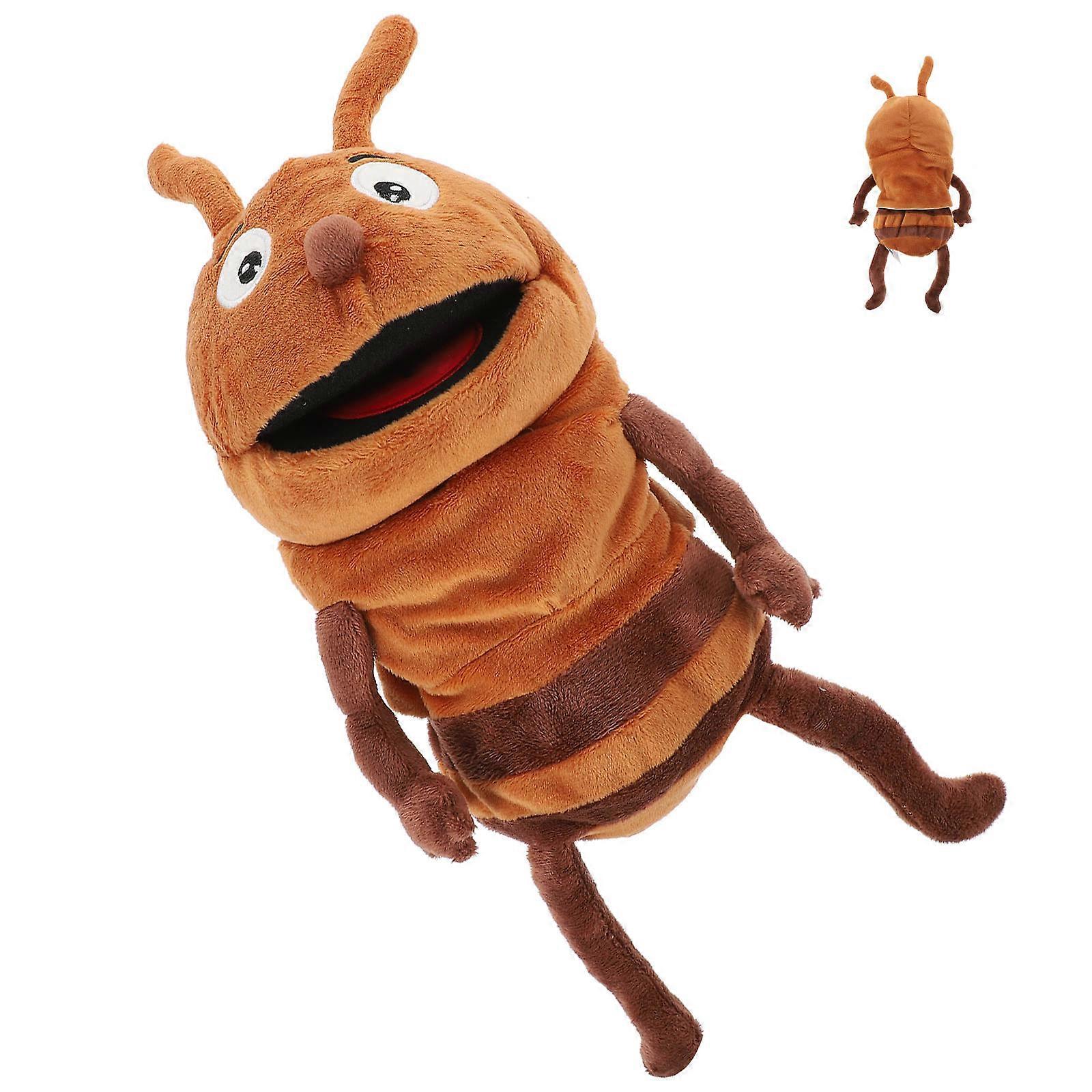 Ant Hand Puppet Plush Storytelling Toy for Kids Cartoon Insect Hand Puppet