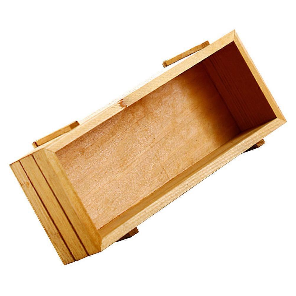 Retro Wood Storage Box for Friends and Colleagues in Assorted Color with Convenient 1Pcs