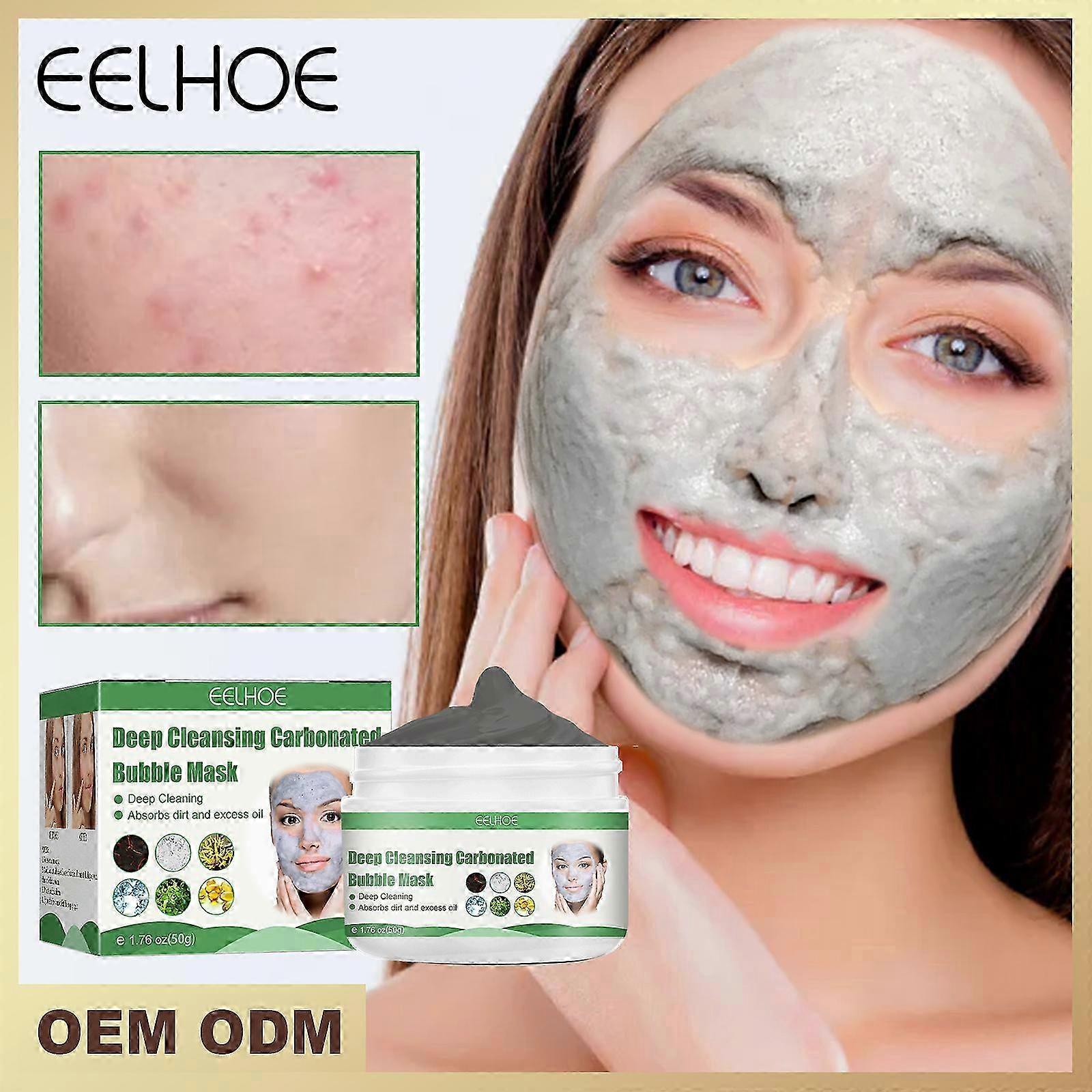 Deep Cleansing Foam Mask Bubble Facial Mask Moisturizing Oil-Control Blackhead Remover Hydrating Oil-Control Face Care Mask 50g25-26