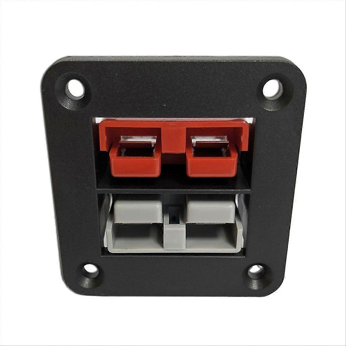 Dual Flush Mount 50 Amp for Plug Mounting Bracket Caravan Trailer Truck for Connection Plug Connector