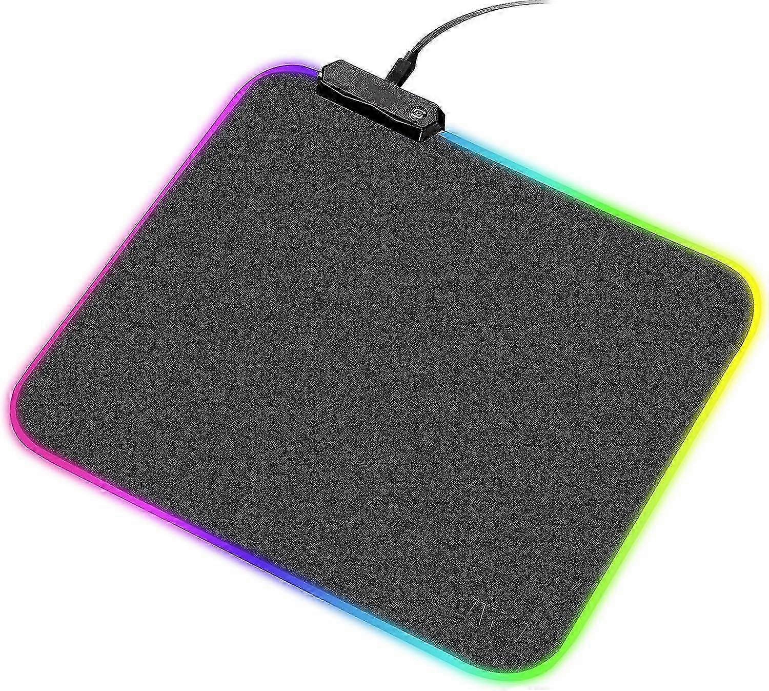 Rgb Gaming  Mat - 3402453mm  Led Mousepad With Non-slip Rubber Base, Soft Computer Keyboard  For Macbook, Pc, Laptop, Desk