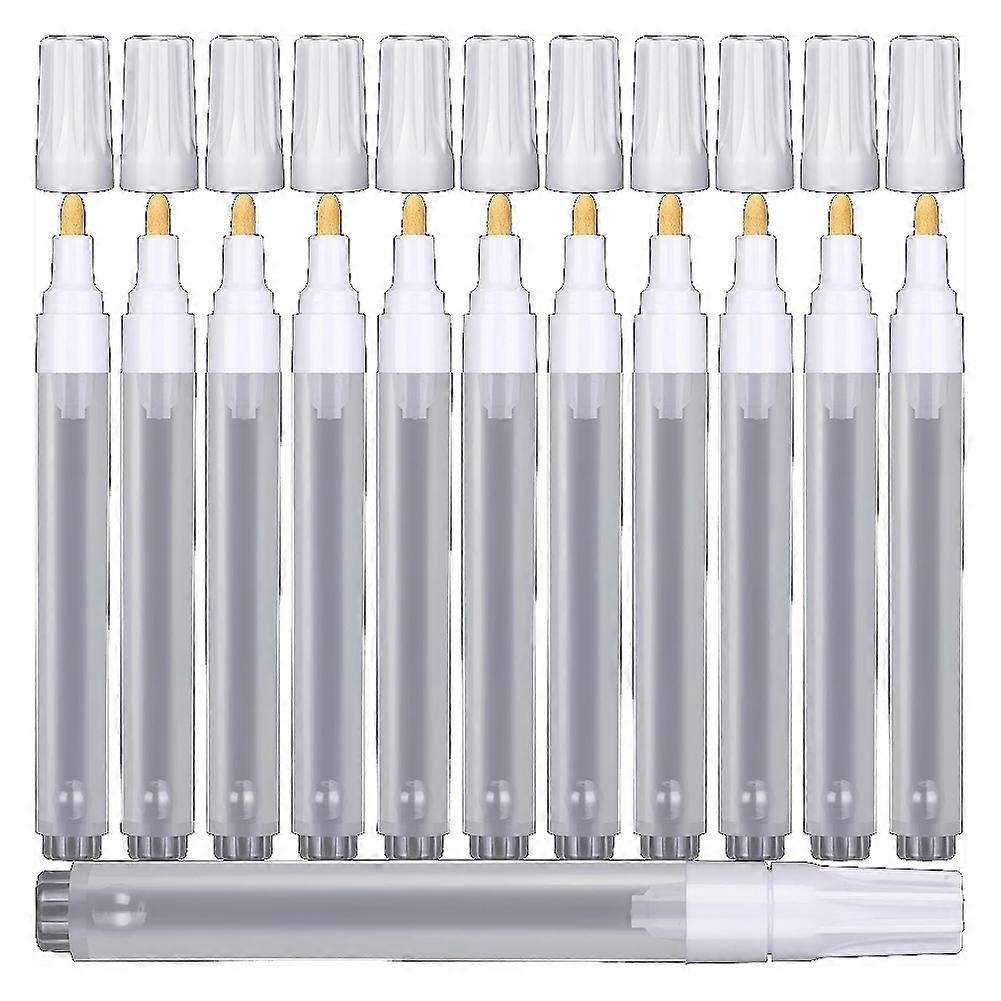 50 Pcs Empty Refillable Marker 6mm Refillable Acrylic Paint Markers Empty Painting Pen with 3 Ml Dropper for Ink Craft A