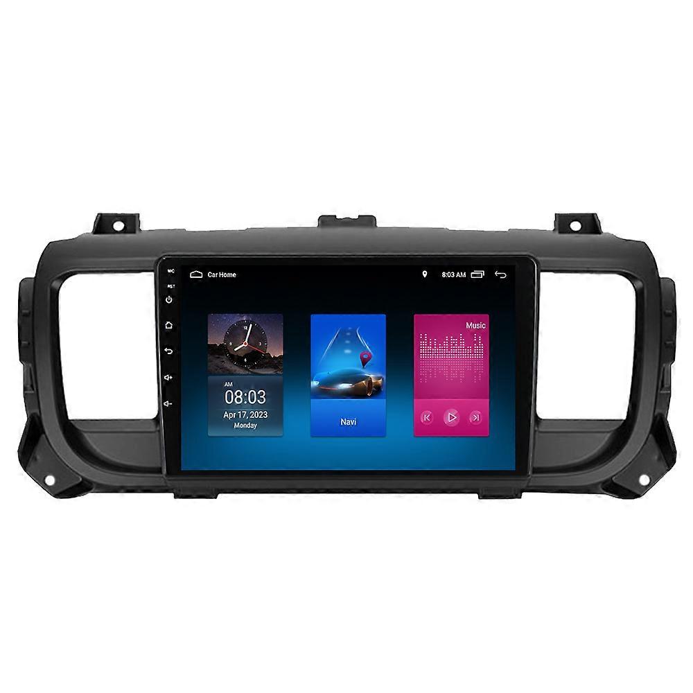 RoverOne Car Stereo Radio Bluetooth CarPlay Android Auto GPS Sat Nav Touch Screen for Citroen Jumpy 3 for Peugeot Expert 3 2016 - 2021