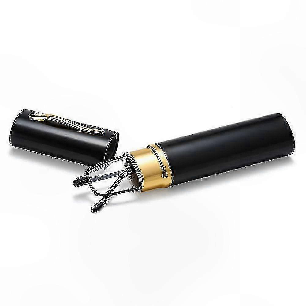 Stylish Ultra-Thin Metal Frame Reading Glasses for Men and Women, Portable Design with Case