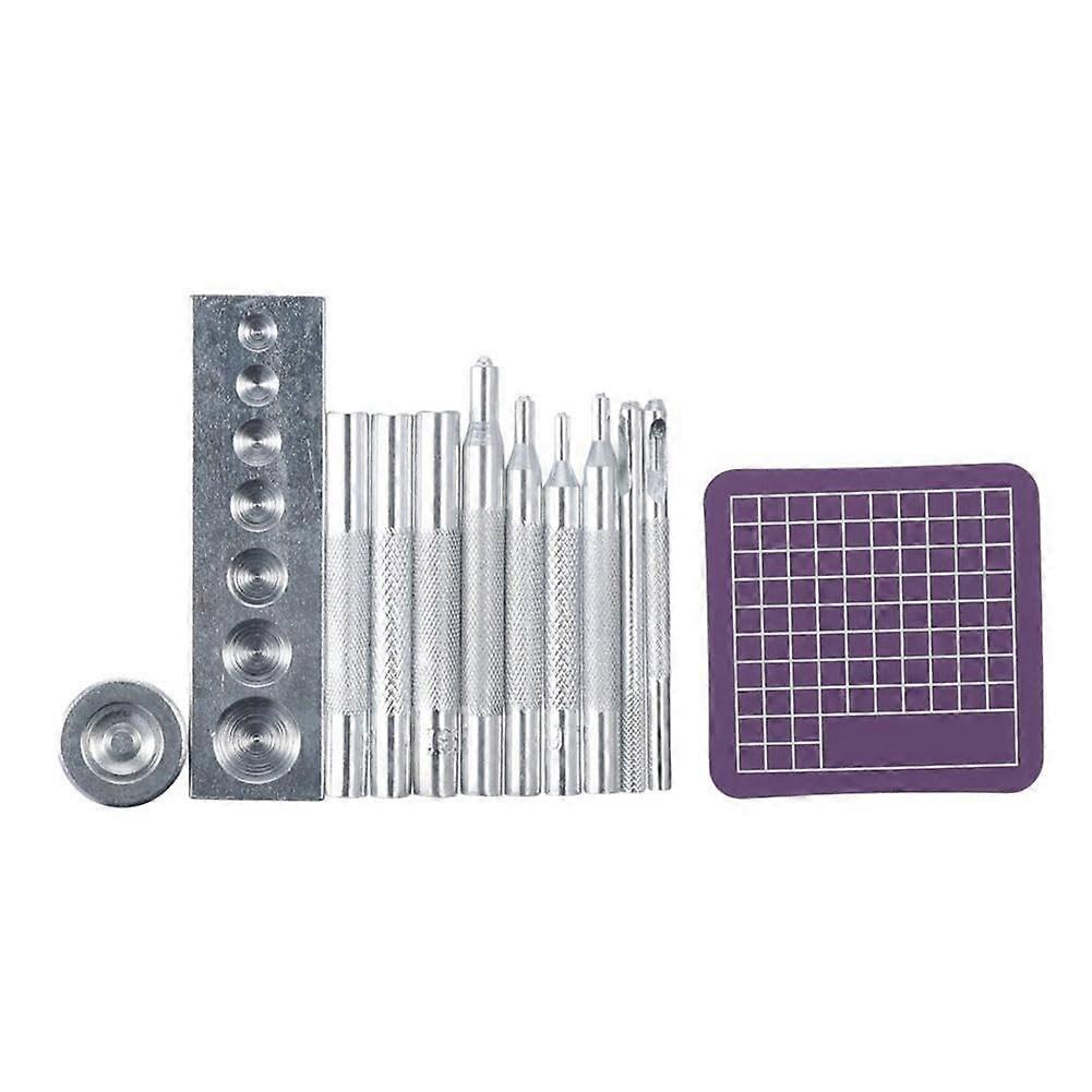 12Pcs Leather Rivet Setter Rivet Leather Die Punch Installation Set