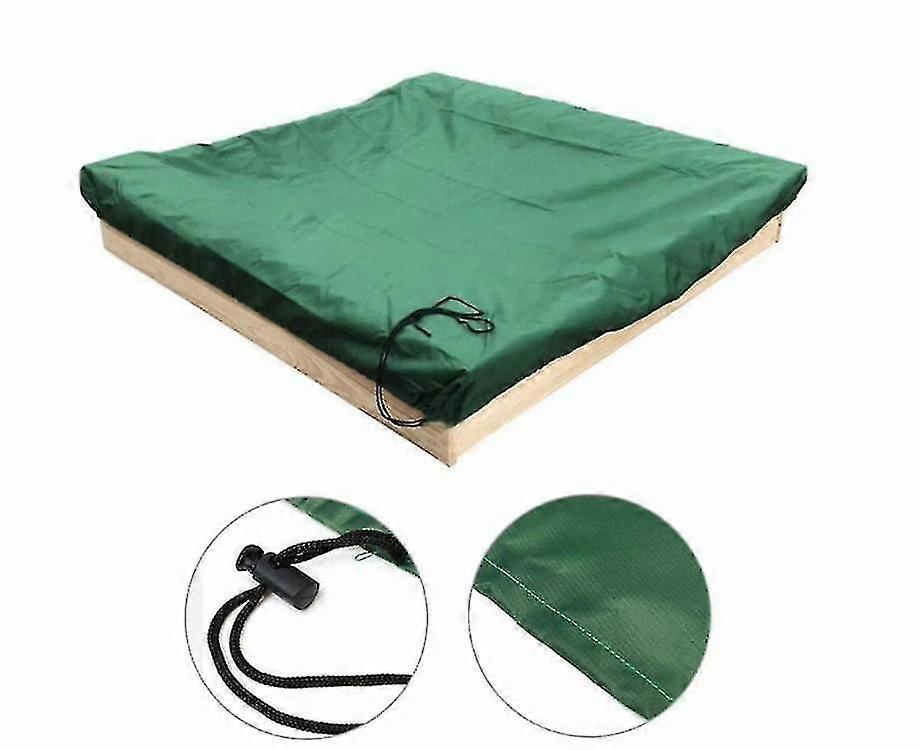 כיסוי ארגז חול עם שרוך, כיסוי ארגז חול חוף עמיד לאבק מרובע, כיסוי בריכת שחייה עמיד למים